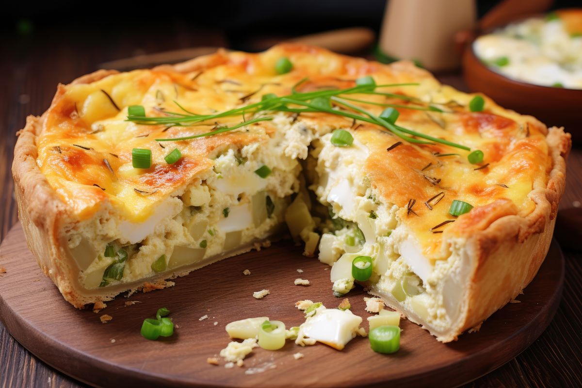 Cheddar, Leek & Potato Pie